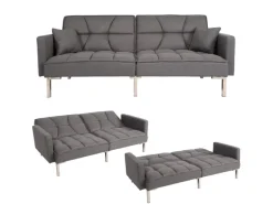 MCW Schlafsofa K65 Stoff/Textil Grau