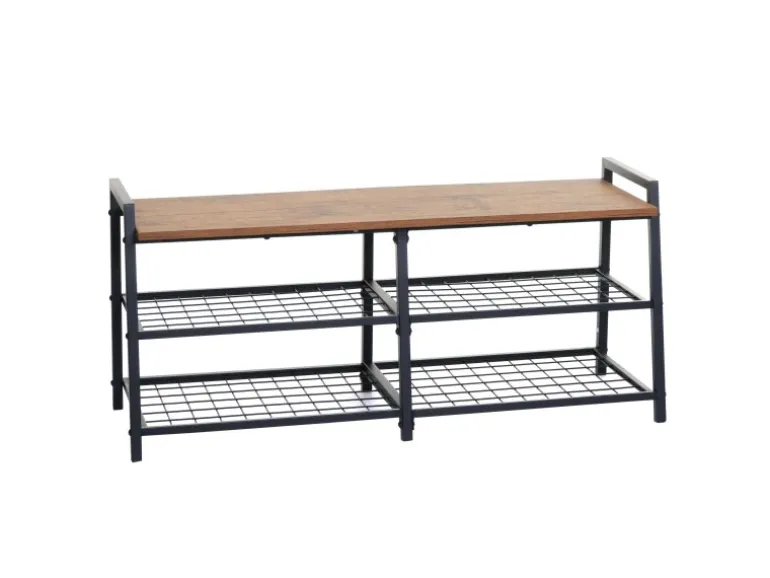 MCW Schuhregal A27 40x107x38cm Wildeiche-Optik