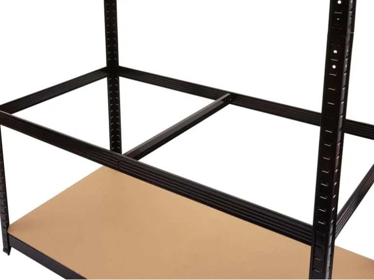 MCW Schwerlastregal E33 Schwarz 200x120x60cm