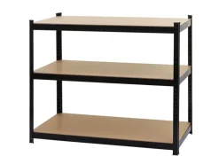 MCW Schwerlastregal E33 Schwarz 200x120x60cm