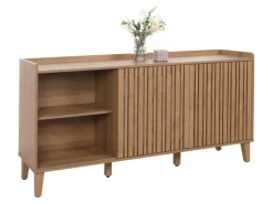 MCW Sideboard M48 Natur Schubladen Weiß
