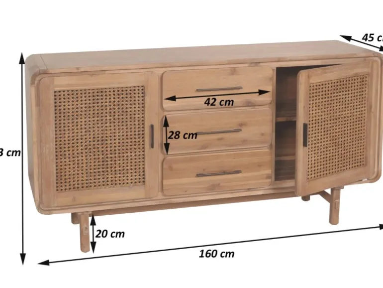 MCW Sideboard M47 83x160x45cm