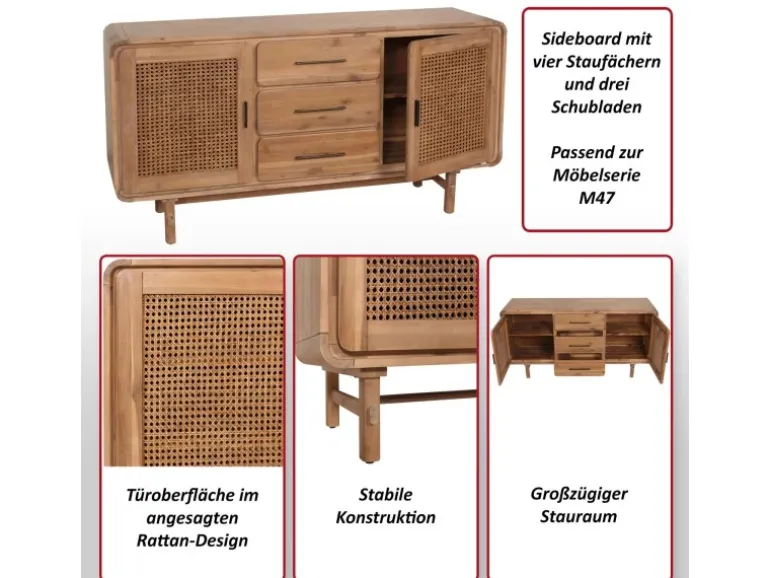 MCW Sideboard M47 83x160x45cm