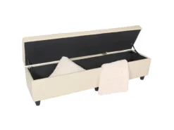 MCW Sitzbank mit Aufbewahrung Arezzo XXL Creme