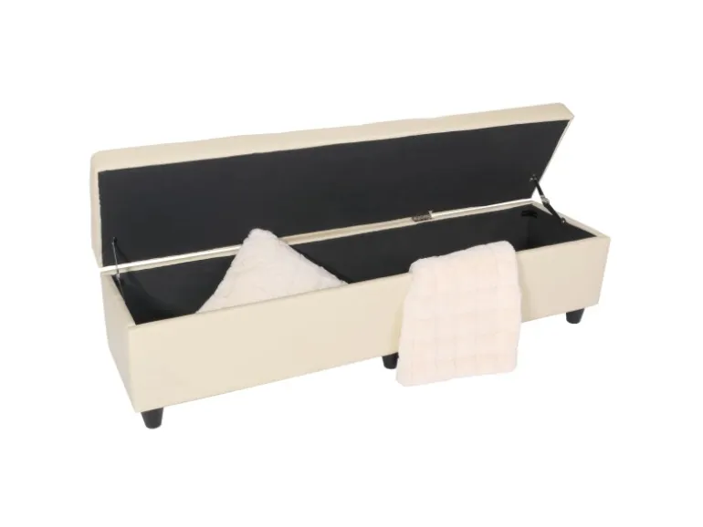 MCW Sitzbank mit Aufbewahrung Arezzo XXL Creme