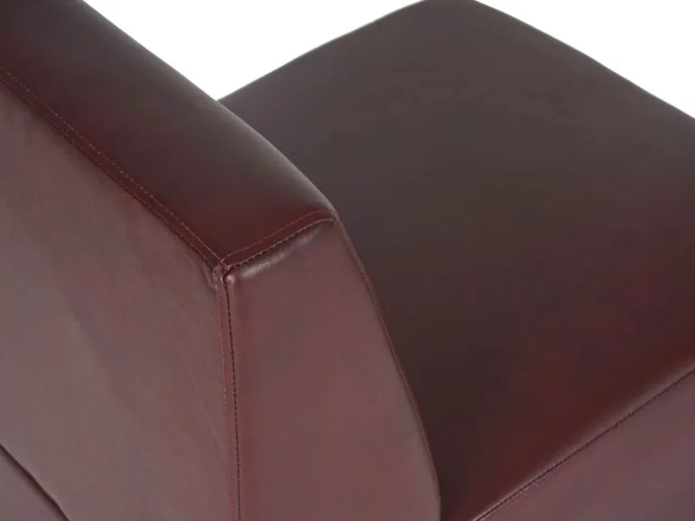 MCW 2-Sitzer Moncalieri Rot-Braun ohne Armlehnen