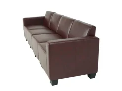 MCW 4-Sitzer Sofa Moncalieri Rot-Braun