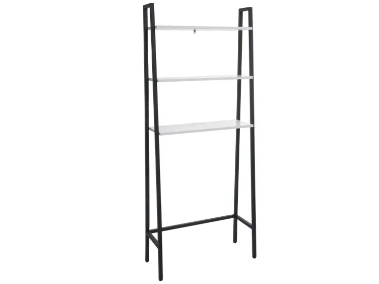 MCW Standregal K82 Marmor-Optik Weiß