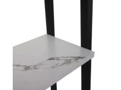 MCW Standregal K82 Marmor-Optik Weiß