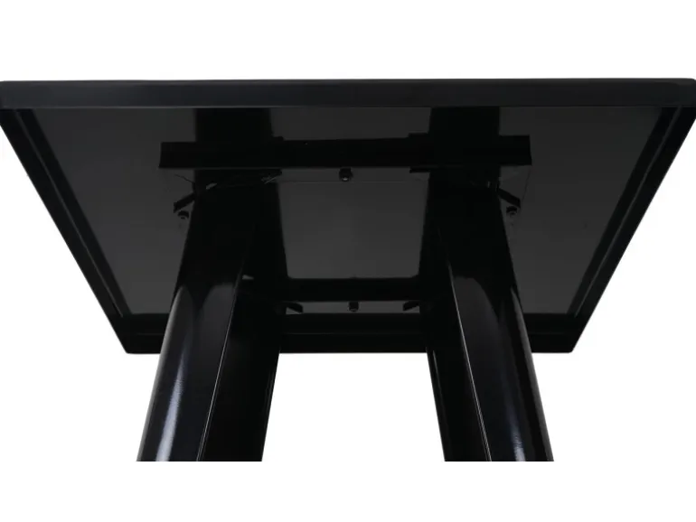 MCW Stehtisch-Set A73 Metall 3-teilig Schwarz