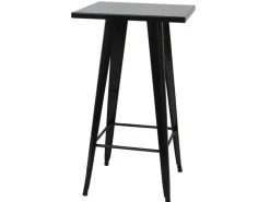 MCW Stehtisch-Set A73 Metall 3-teilig Schwarz