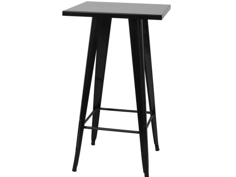 MCW Stehtisch-Set A73 Metall 3-teilig Schwarz