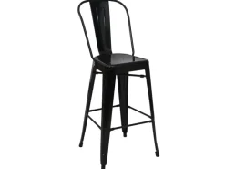 MCW Stehtisch-Set A73 Metall 3-teilig Schwarz