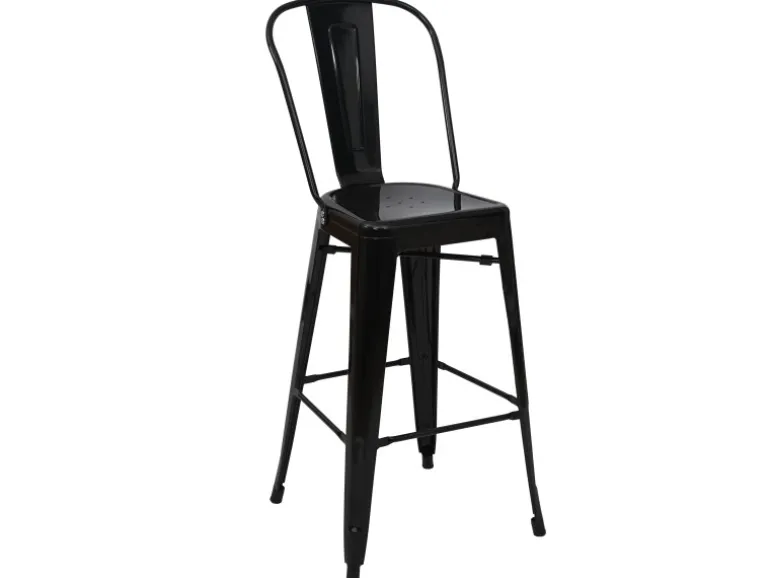 MCW Stehtisch-Set A73 Metall 3-teilig Schwarz