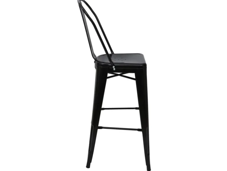 MCW Stehtisch-Set A73 Metall 3-teilig Schwarz