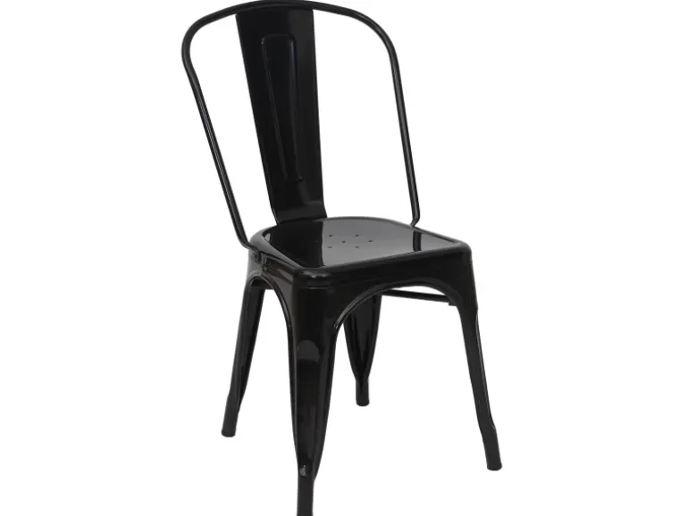 MCW Stuhl A73 Metall Schwarz