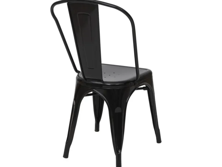 MCW Stuhl A73 Metall Schwarz