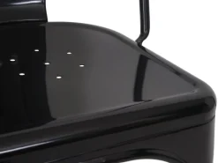 MCW Stuhl A73 Metall Schwarz