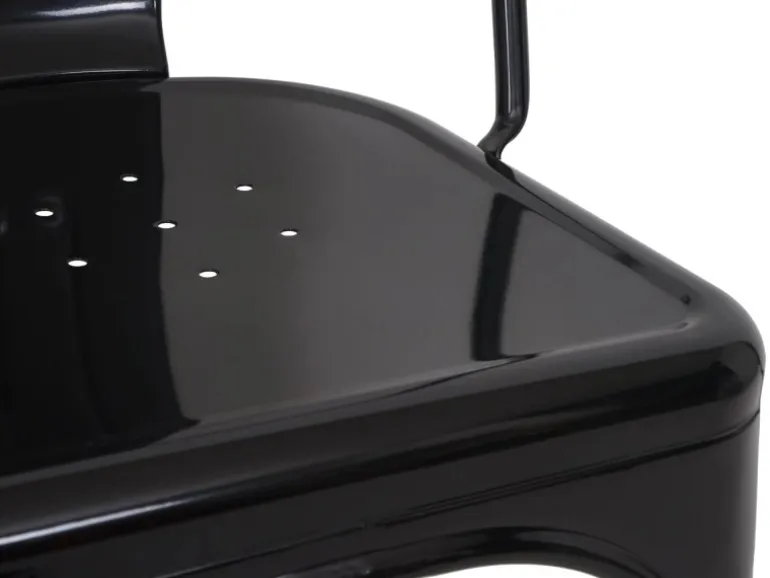 MCW Stuhl A73 Metall Schwarz