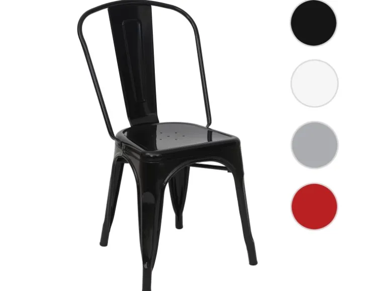 MCW Stuhl A73 Metall Schwarz