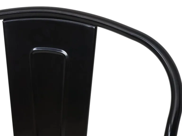 MCW Stuhl A73 Metall Schwarz
