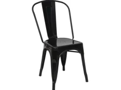 MCW Stuhl A73 Metall Schwarz