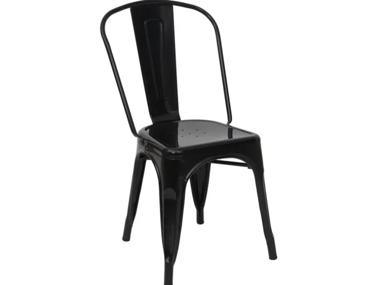 MCW Stuhl A73 Metall Schwarz