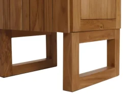 MCW Teak-Hochschrank M72 2 Türen 6 Fächer
