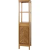 MCW Teak-Hochschrank M74 1 Tür 4 Fächer