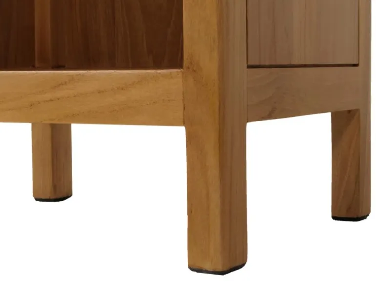 MCW Teak-Hochschrank M70 2 Türen 5 Fächer