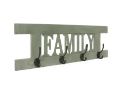 MCW Wandgarderobe C60 Family Shabby-Look Grün Shabby