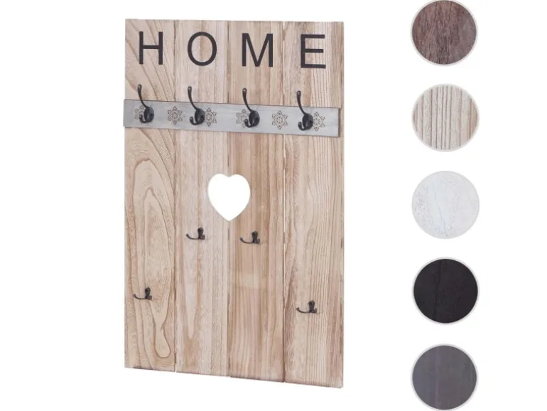 MCW Wandgarderobe C89 Home Shabby-Look Naturbraun