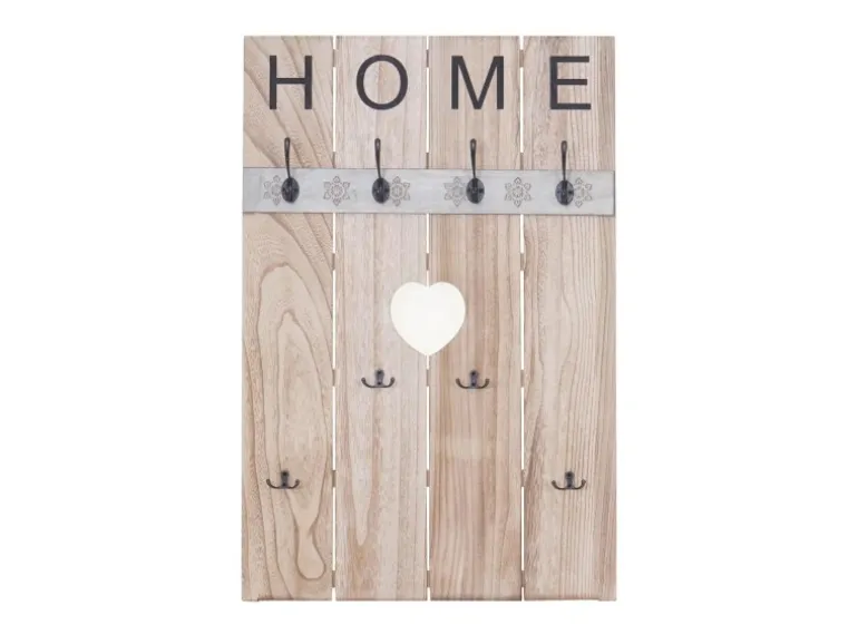 MCW Wandgarderobe C89 Home Shabby-Look Naturbraun