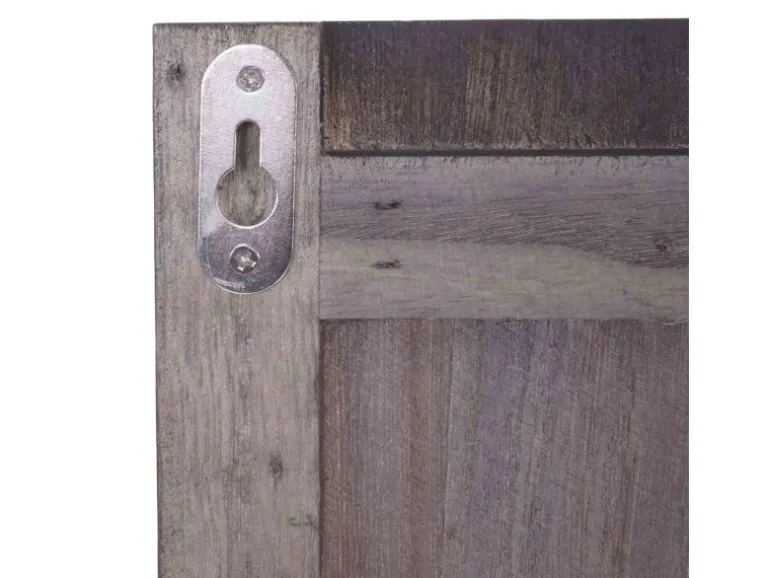 MCW Wandgarderobe C89 Home Shabby-Look Dunkelgrau Shabby