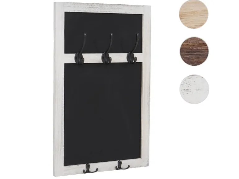 MCW Wandgarderobe C51 mit Kreidetafel Weiß Shabby