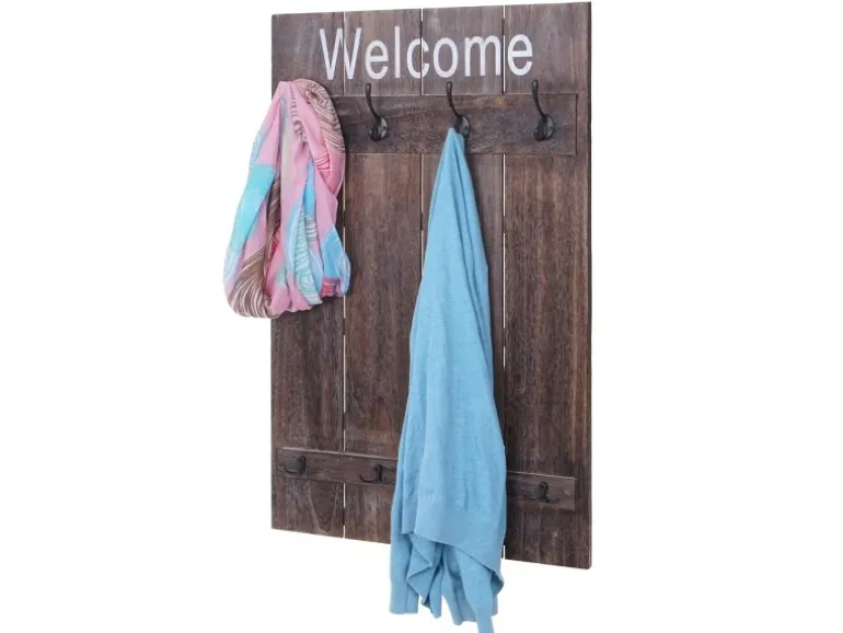 MCW Wandgarderobe C89 Welcome Shabby Braun Shabby