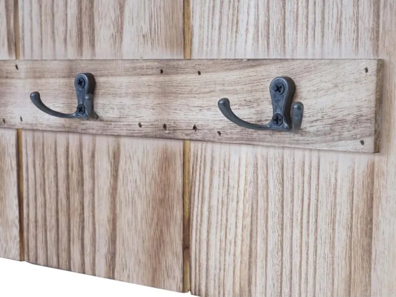 MCW Wandgarderobe C89 Welcome Shabby Naturbraun