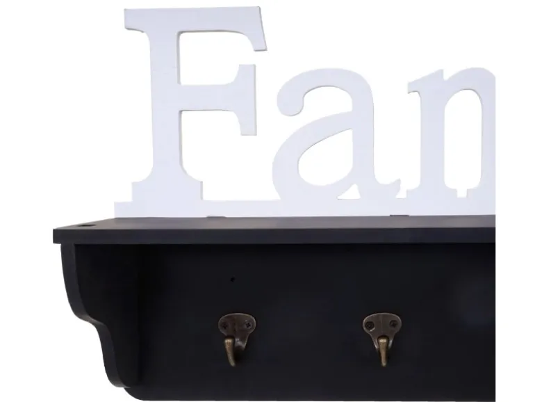 MCW Wandgarderobe D41 Family Schwarz/weiß
