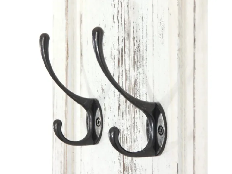 MCW Wandgarderobe H33 2er-Set Weiß Shabby