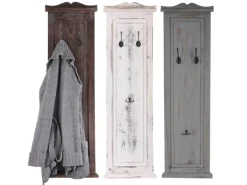 MCW Wandgarderobe H33 2er-Set Grau Shabby