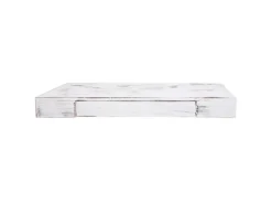MCW Wandregal H37 Schublade 8x80x25cm Weiß Shabby