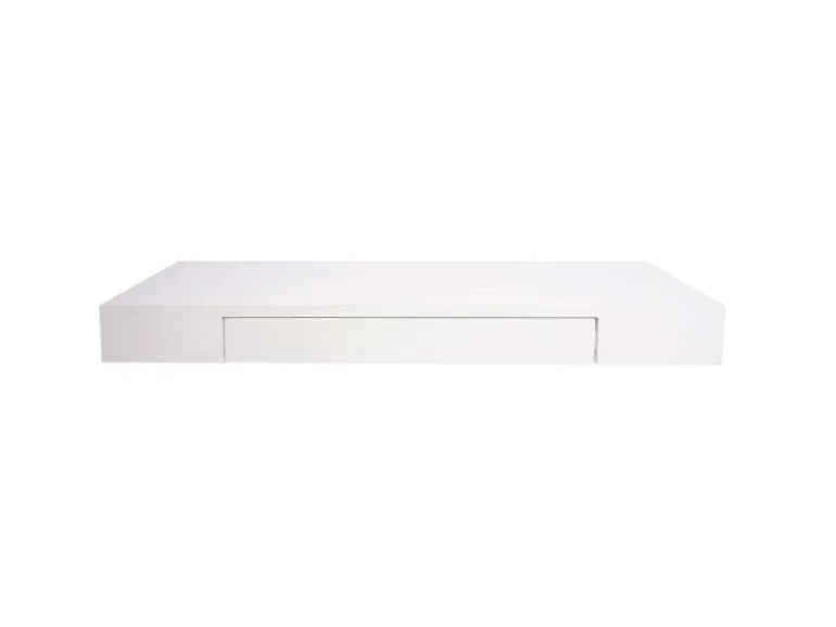 MCW Wandregal H37 Schublade 8x80x25cm Weiß