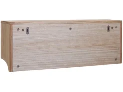 MCW Wandregal K49 Garderobe Wandgarderobe Regal 3 Staufächer 5 Haken 30x80x20cm Holz Naturbraun