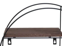 MCW Wandregal K76 45x45x11cm Dunkelbraun
