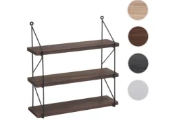 MCW Wandregal K78 40x40x13cm Dunkelbraun