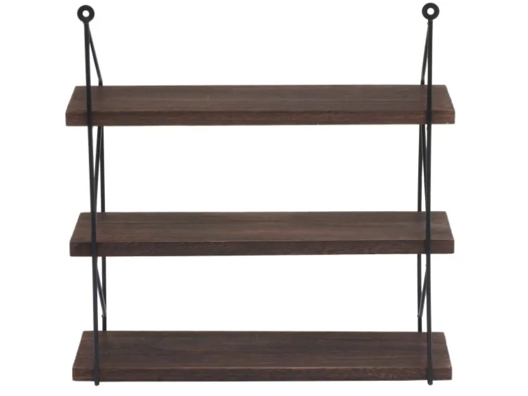 MCW Wandregal K78 40x40x13cm Dunkelbraun