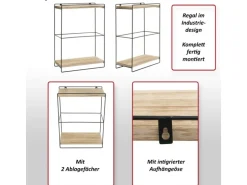 MCW Wandregal K77 50x35x17cm Natur