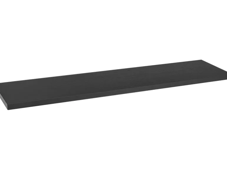MDF-Wandregal Oldham 1,8 cm x 60 cm x 20 cm Schwarz