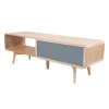 MeGusta FernsehTisch Grau Rechteckig (BxHxT) 120x45x60 cm TV Tisch Arturo