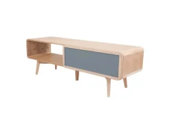 MeGusta FernsehTisch Grau Rechteckig (BxHxT) 120x45x60 cm TV Tisch Arturo